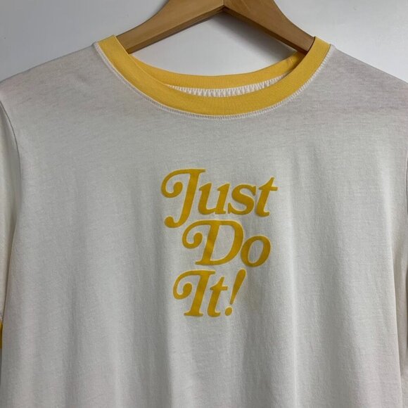 Nike Women's Retro Femme Ringer Tee CT8901-100 Just Do It Short Sleeve Size XL - Picture 4 of 12